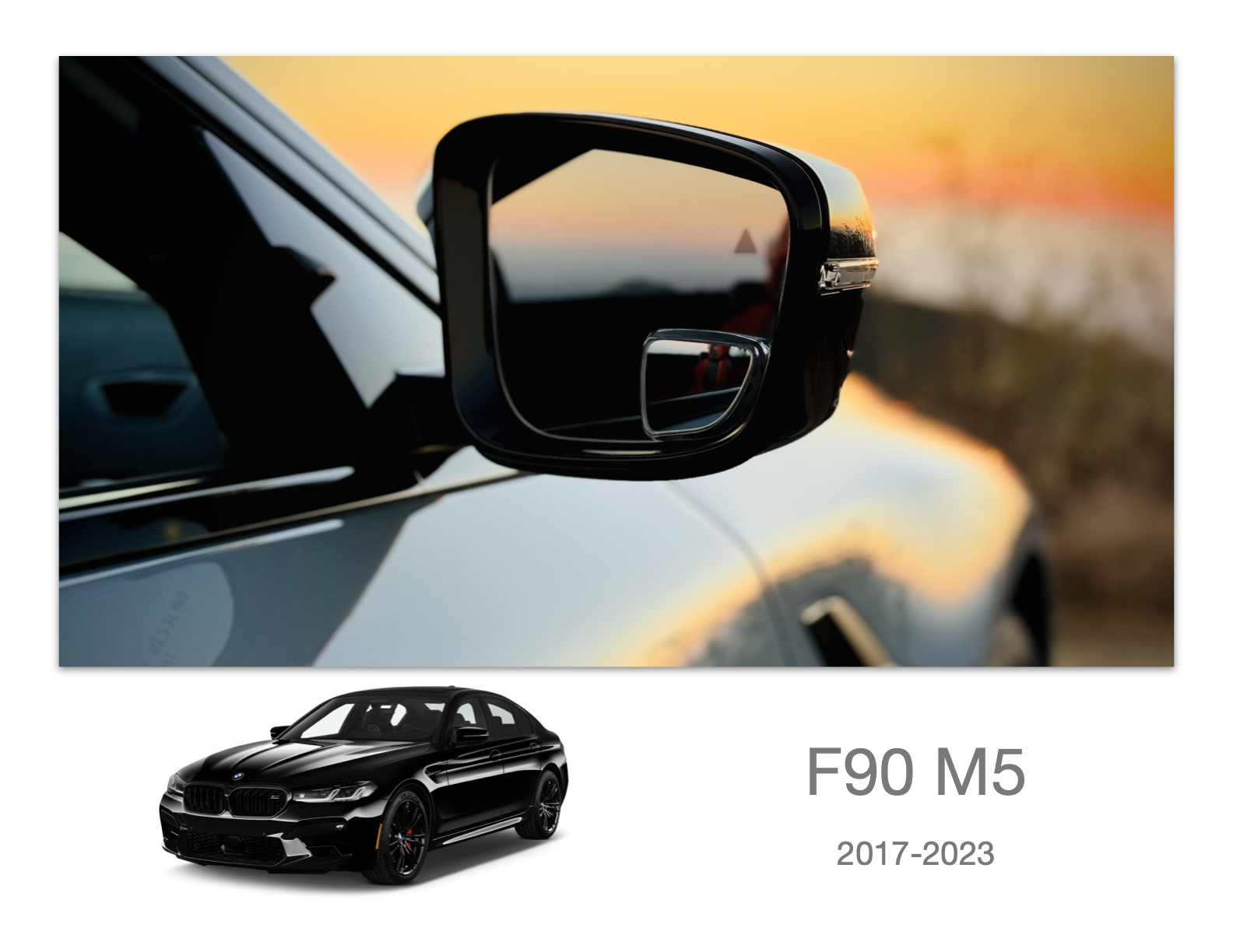 BMW F90 M5 Custom Blind Spot Mirrors