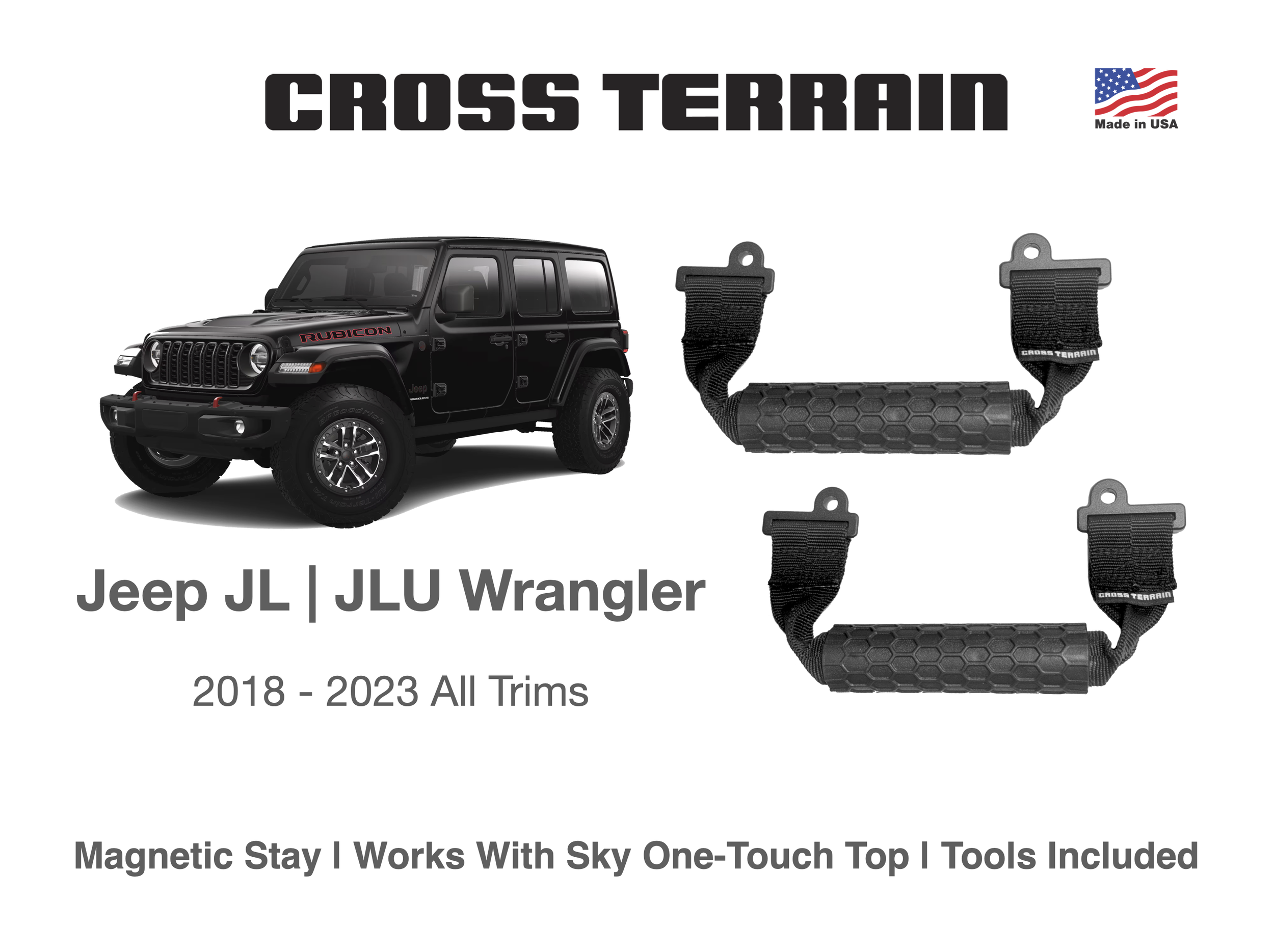 Wrangler Cross Terrain Magnetic Handle 2 Pack JL '18-'23