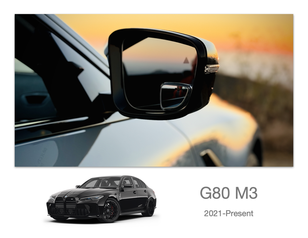 Left Driver Side Mirror Assembly – Black, With Blind Spot & Turn Signal, For BMW X3 2018-2024