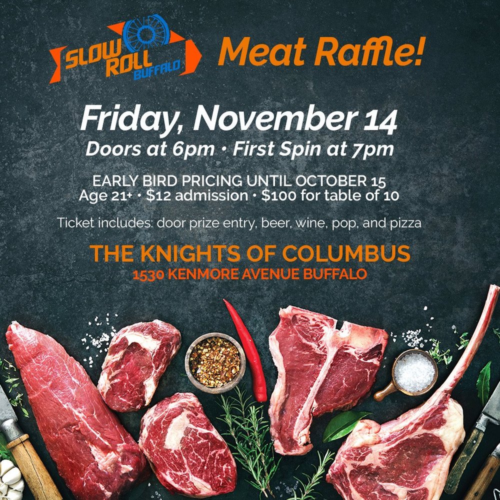 Buffalo Raffle Meat Raffle — Slow Roll Buffalo