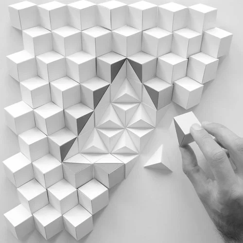 Geometrische 3D-Papierkunst von Markus Zeller