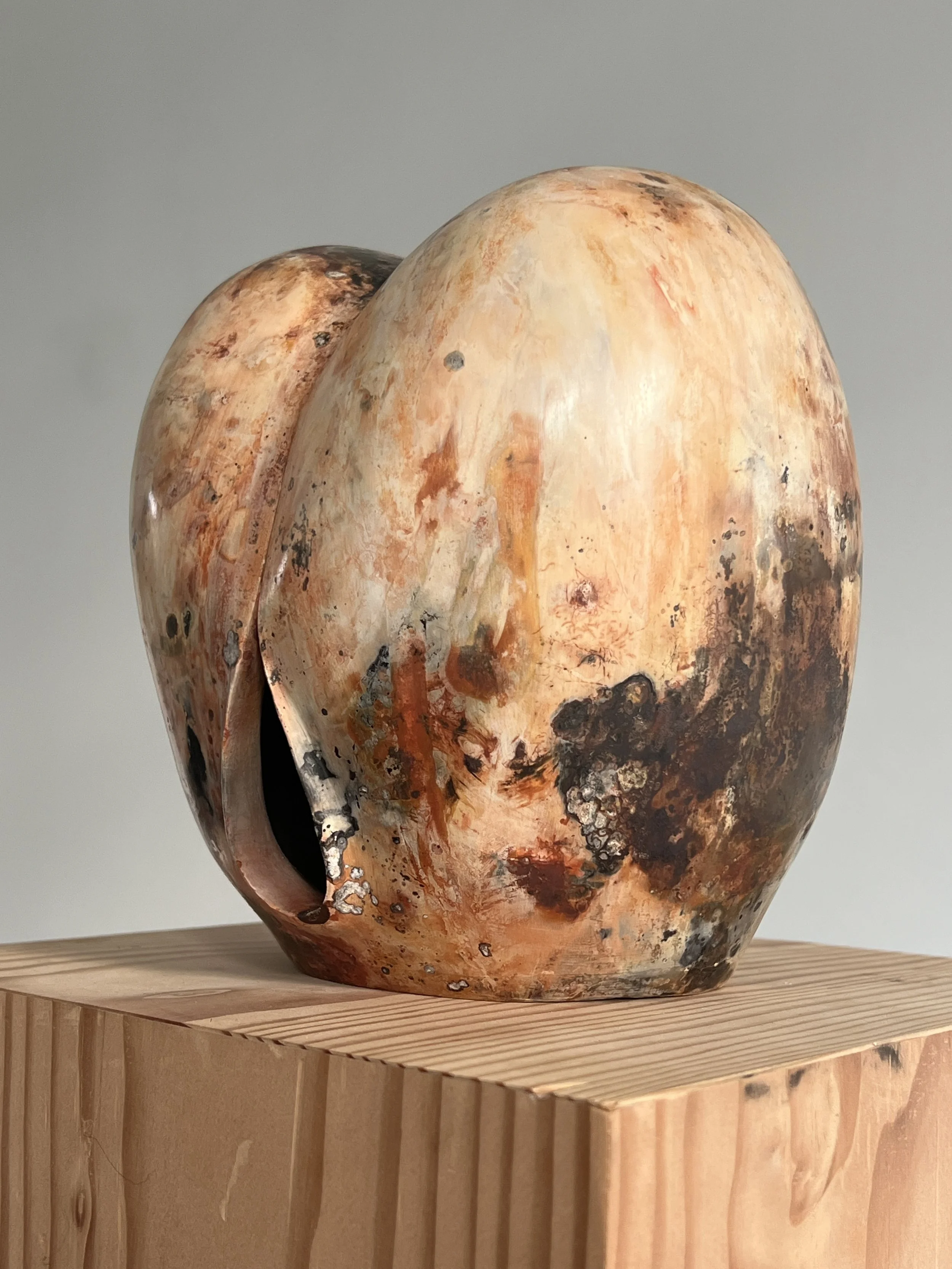 A Thousand Different Women. Burnished Stoneware, Sarggar & Barrel Fired 2025