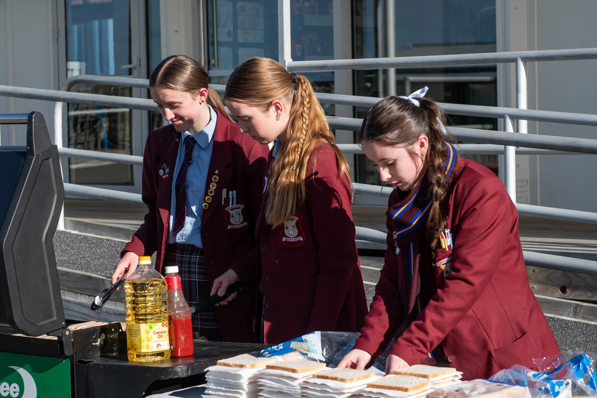 Sausages and Smiles at Sacred Heart