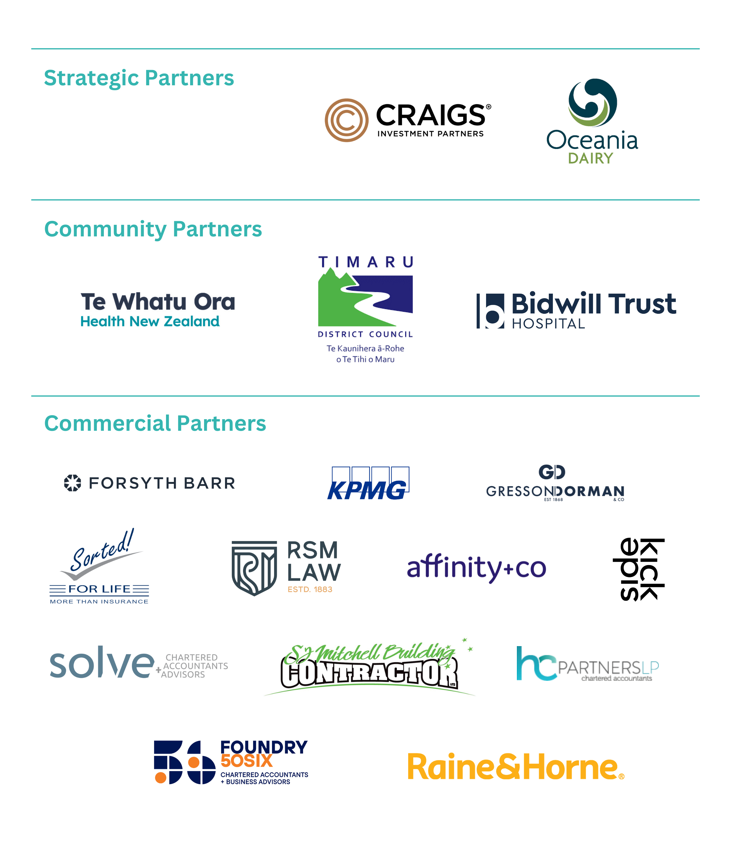 Our Partners — Aoraki Foundation