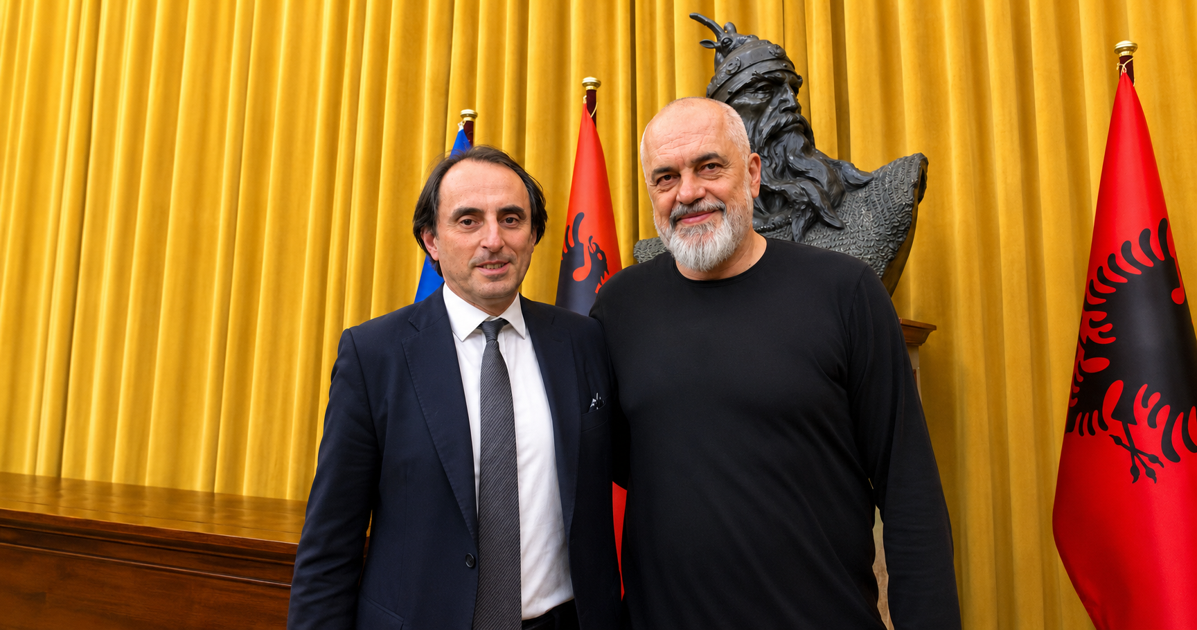 Gold Mercury International President meets Prime Minister of Albania, Edi Rama, in Tirana