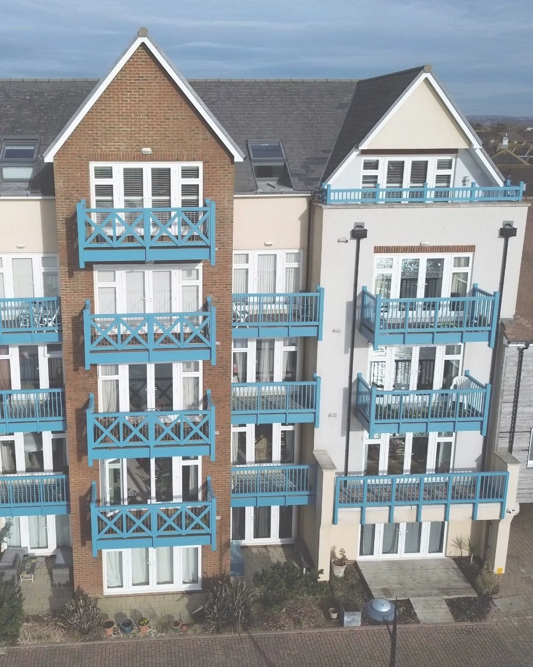 For this project, we applied a partial re-render followed by breathable silicate paint to protect from the harsh weather. We cleaned &amp; treated the roof with biocide, repointed weathered brickwork, and detail cleaned windows and doors. Upgraded to
