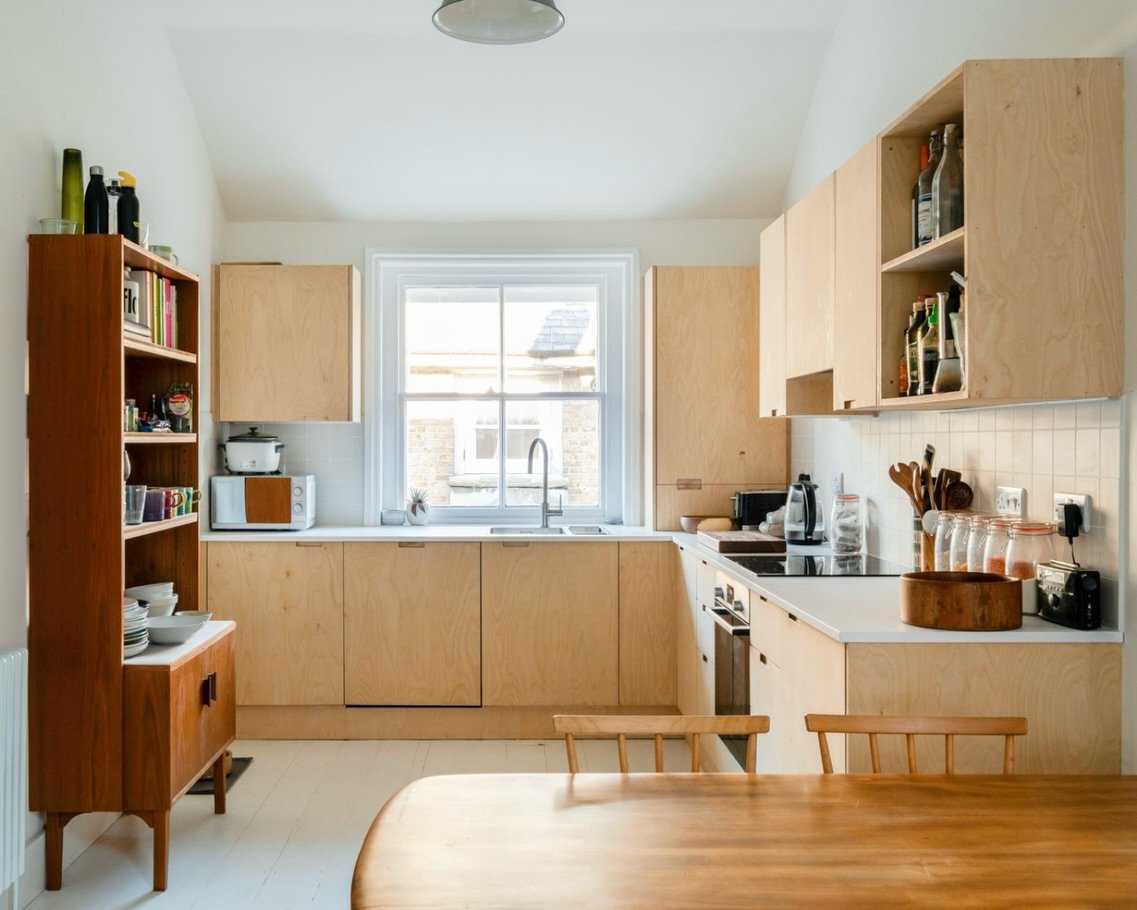 The client wanted something that felt true to the 1960s spirit of the building. We stripped everything back and started again, keeping only what added value to the space. By simplifying the layout and choosing natural materials, we created a home tha