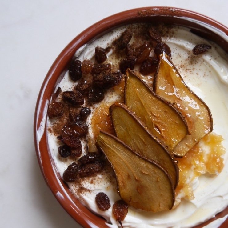 ROASTED PEARS & LABNEH