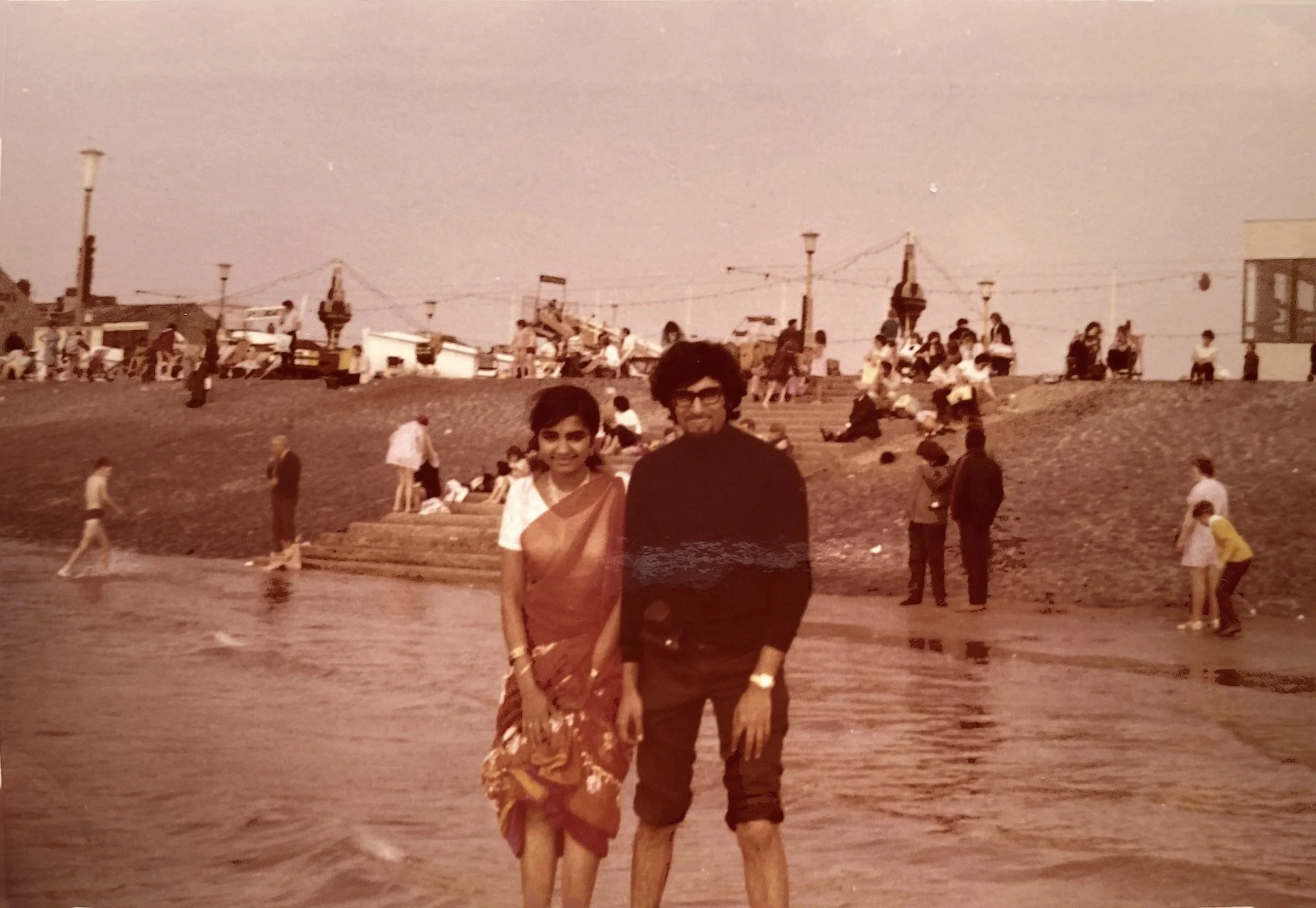 Two young people on a beach in South Africa