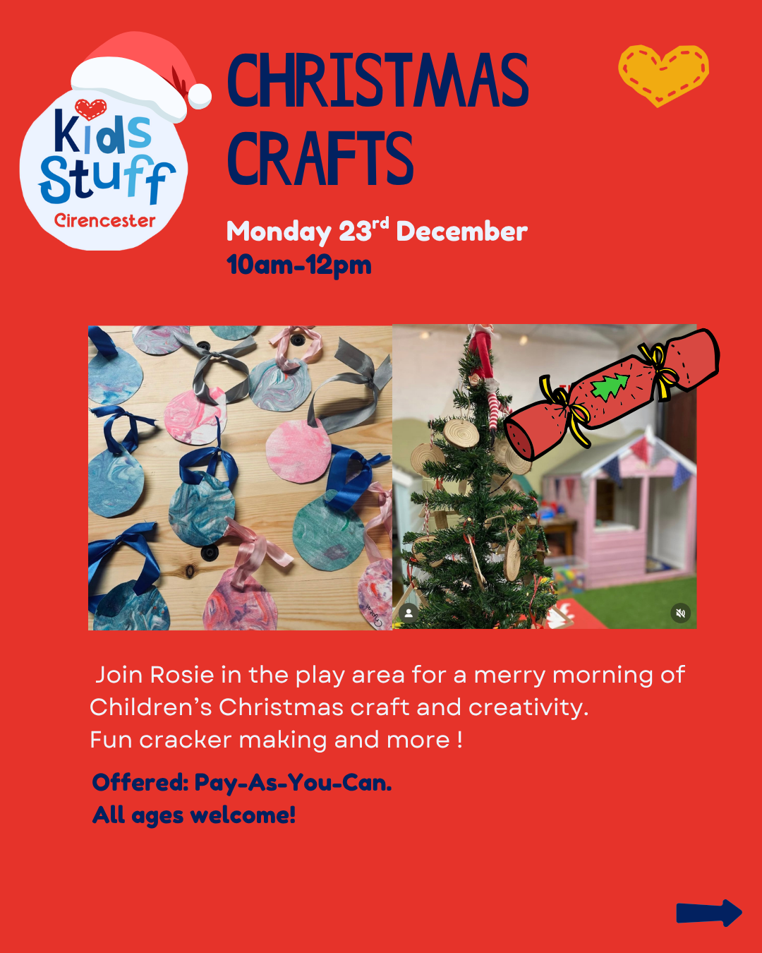 Christmas Craft Table 