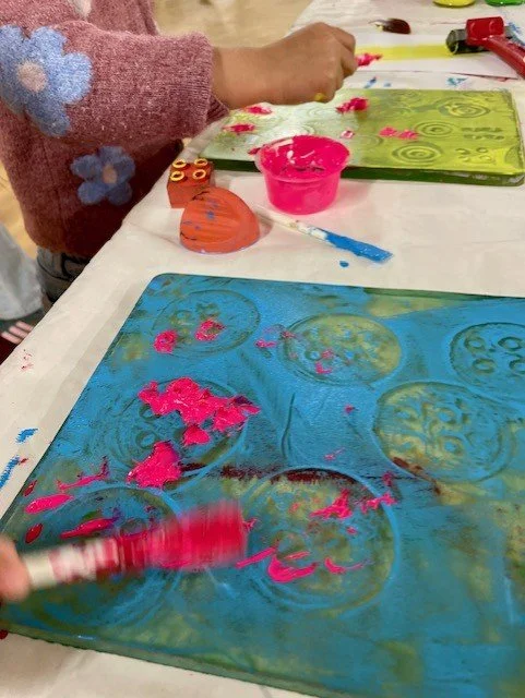 Family Print Making Workshop with Becky from Cotswoldcre8