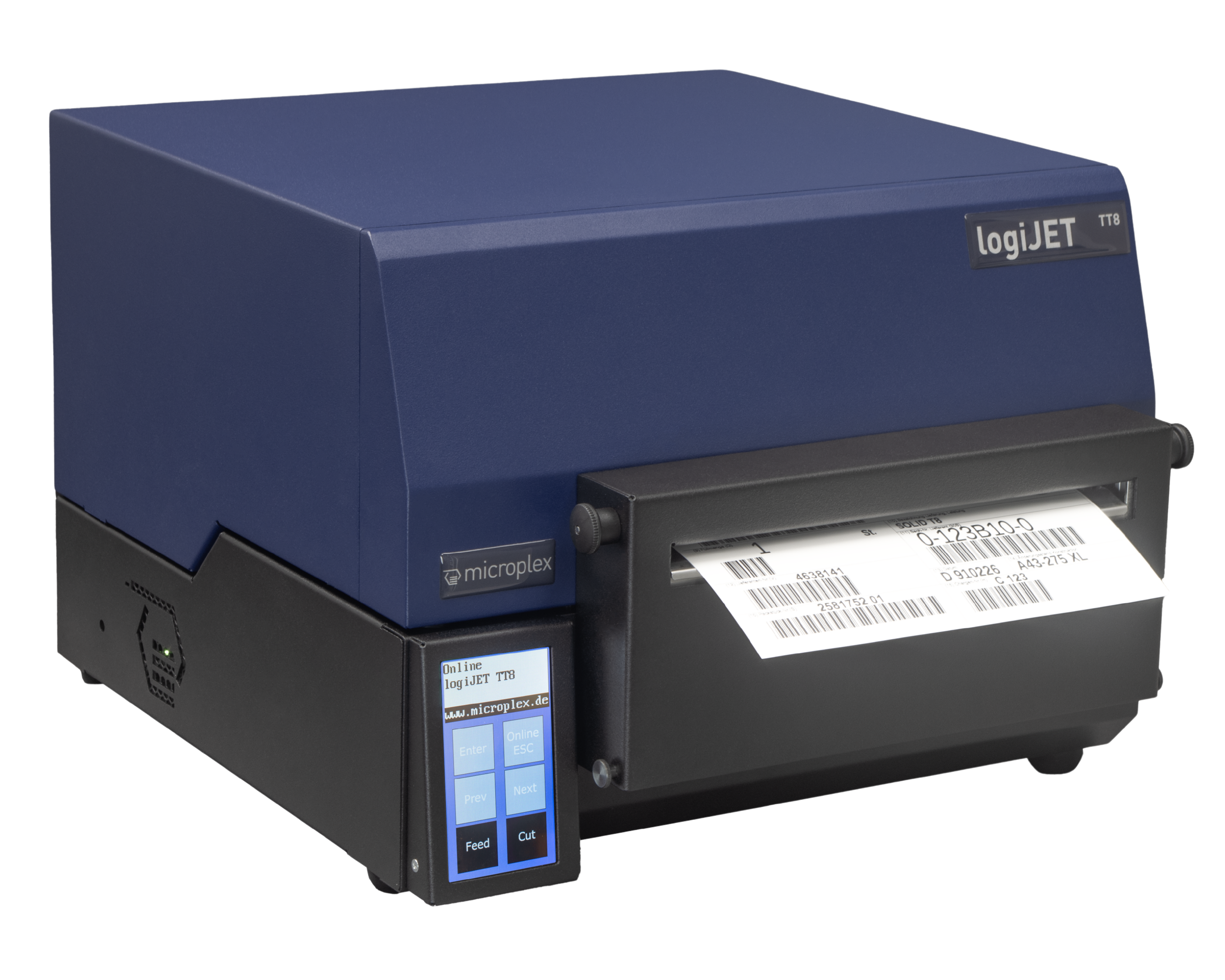 Microplex logiJET TT8 8 inch label printer for use in Warehouses with cutter