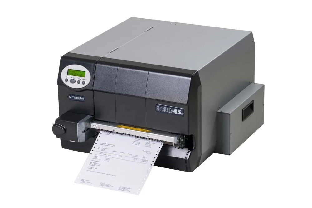 Microplex SOLID 45ET continuous form thermal printer for production and logistics