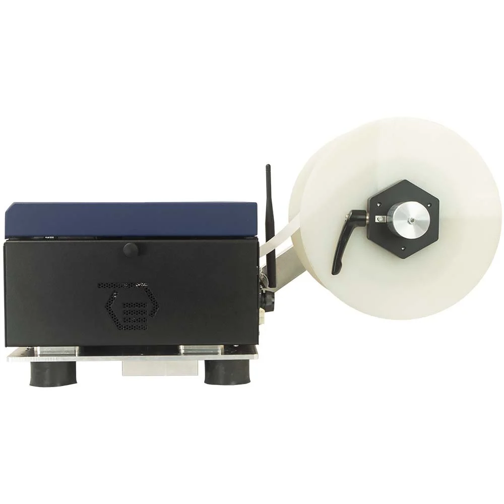 Microplex logiJET TM8 forklift printer used in warehouse logistics operations