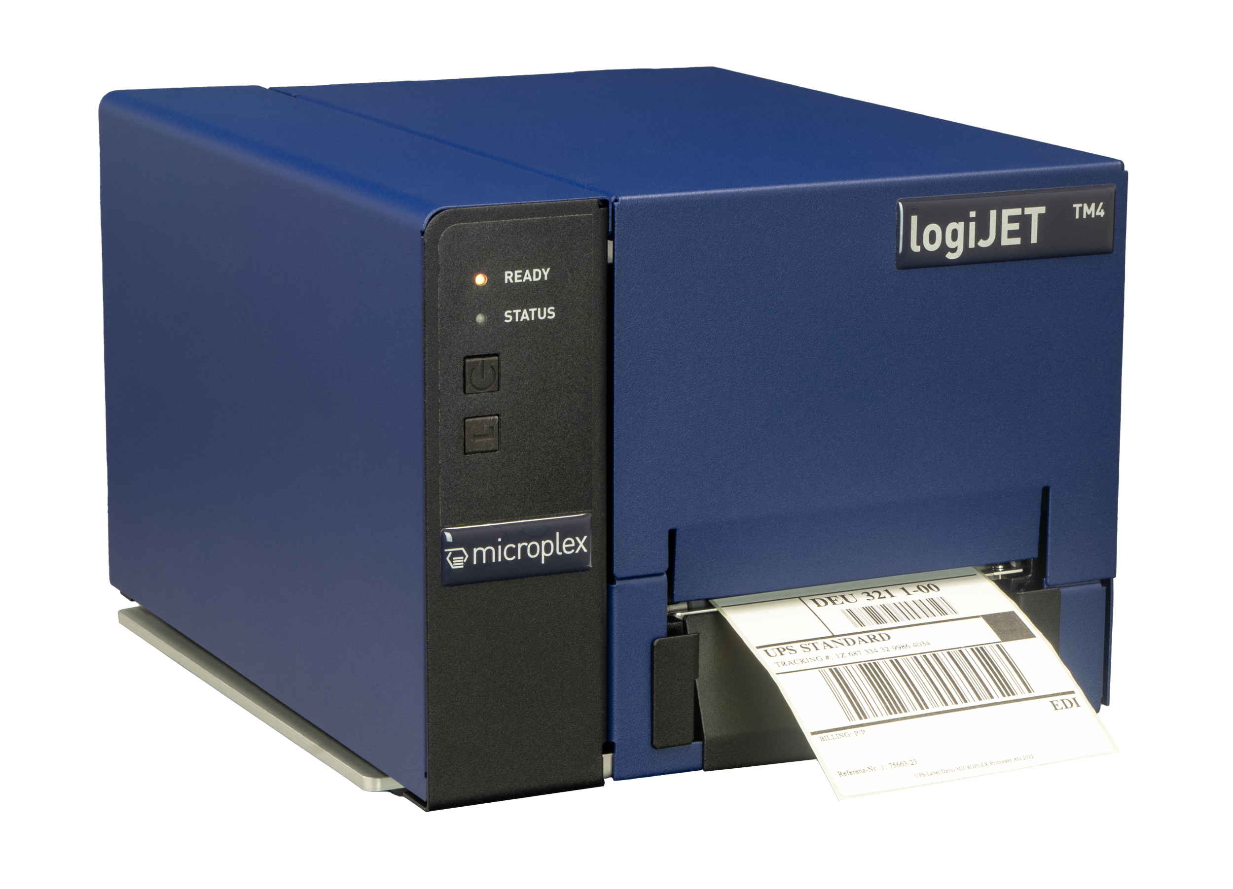 Microplex logiJET TM4 with an optional cutter installed.  This is an ideal mobile or vechile mounted printer which could easily be fitted to forklift truck printers.