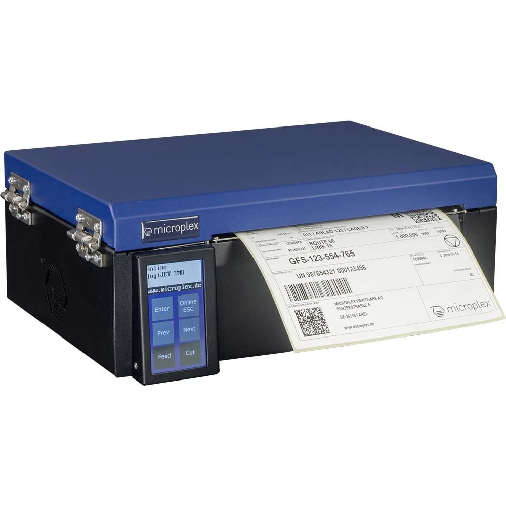 Microplex logiJET TM8 industrial printing solution for mobile warehouse systems