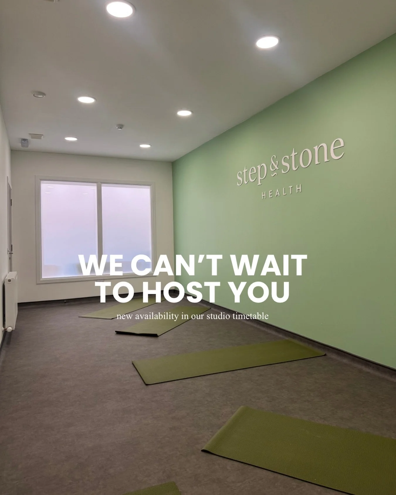 Our #stepandstonestudio timetable has a gap in it&hellip; which feels wrong, if we&rsquo;re honest.

Over the years, the space has been home to yoga, Pilates, baby classes and more recently women&rsquo;s wellness workshops like EFT tapping and hypnot