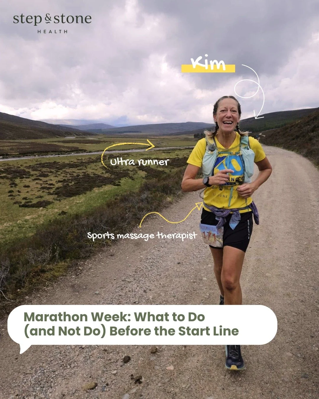 26.2 miles takes months of work to prepare for. Don't let the final week undo it.

Kim Todd and Amy Bisset: sports massage therapist and podiatrist at @stepandstonehealth, Westhill joined us on Facebook Live to share exactly what runners should and s
