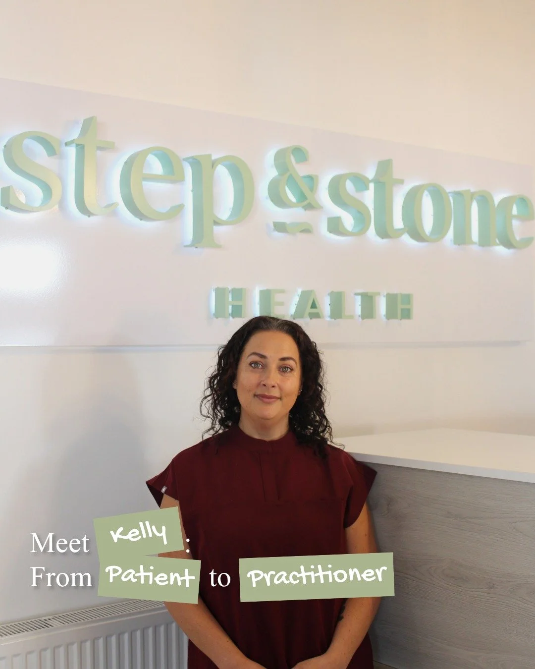 📣NEW BLOG POST

Meet Kelly: From Patient to Practitioner

If you've visited us over the years, you've maybe crossed paths with Kelly - she's been a Step &amp; Stone patient since the beginning and always first in line whenever something new landed o