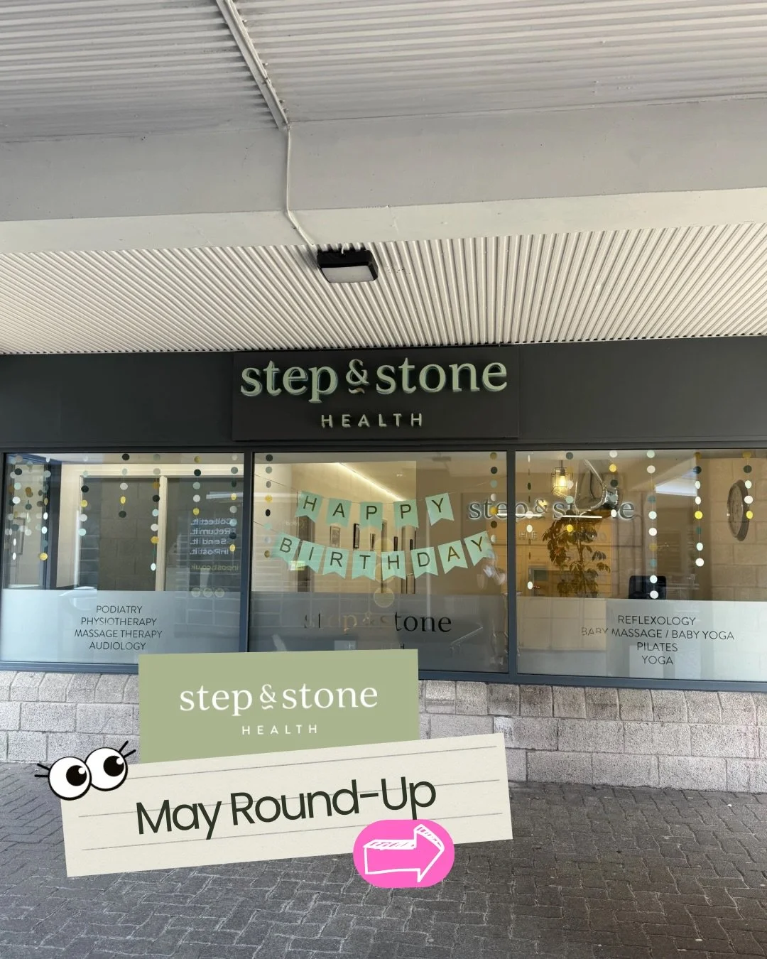 May Round Up

Have a look at our May moments. From cheering on at Courage and Brave to fresh new website photos (camera smiles were very much activated 📸), a brilliant CPD evening with Kim and Imke and even Imke swapping four wheels for two on her b