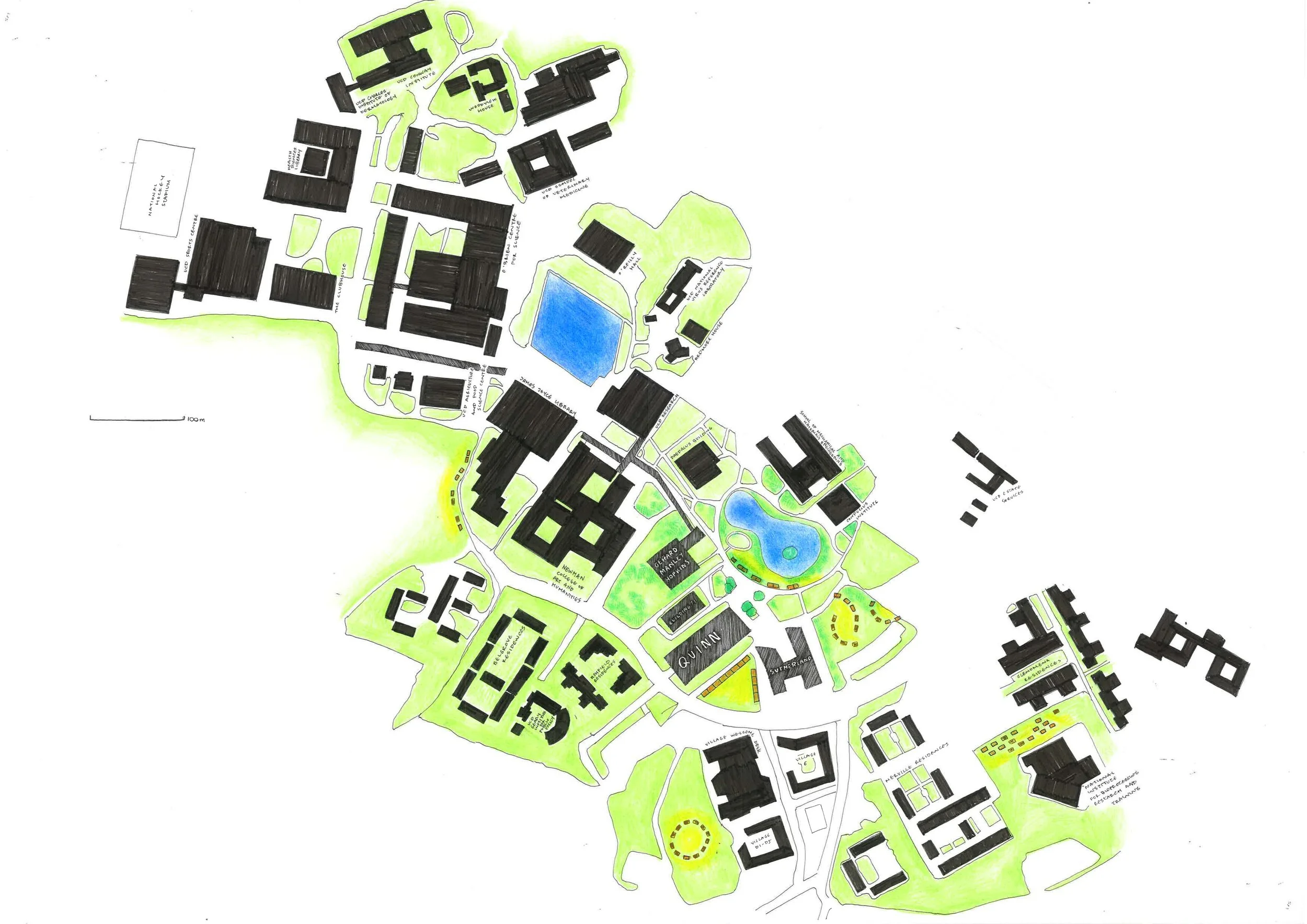 Site Perspective
1:2300 at A2
Fineliner and colour pencil on cartridge paper