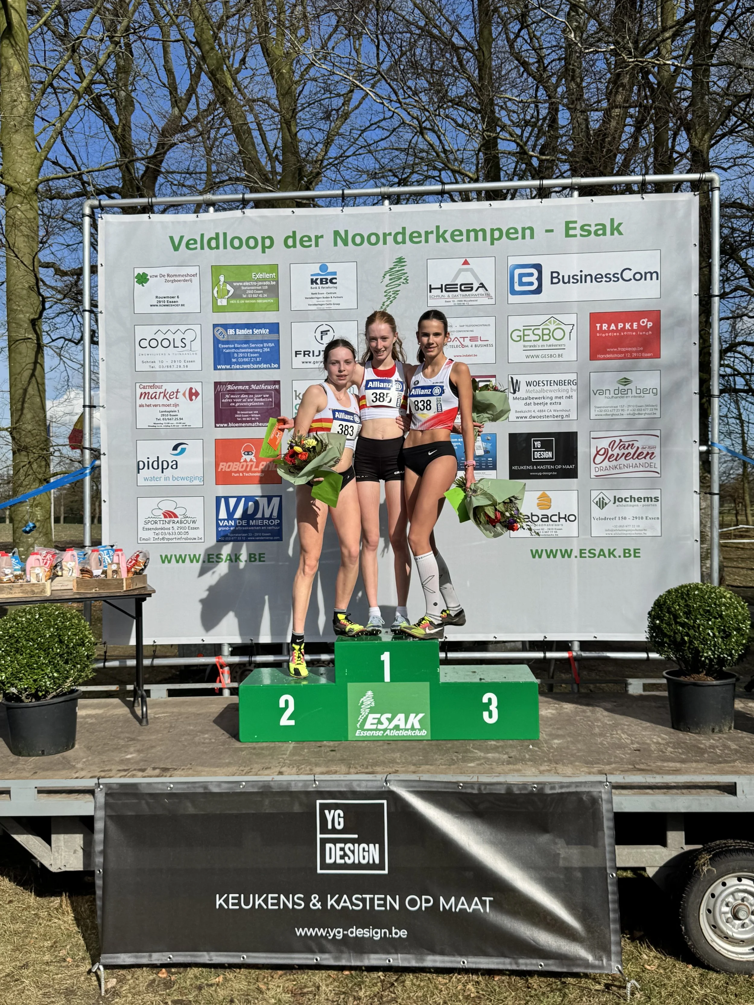Podium in cross Essen en top 8 op het Belgisch Kampioenschap indoor ‘Alle Categorieën’