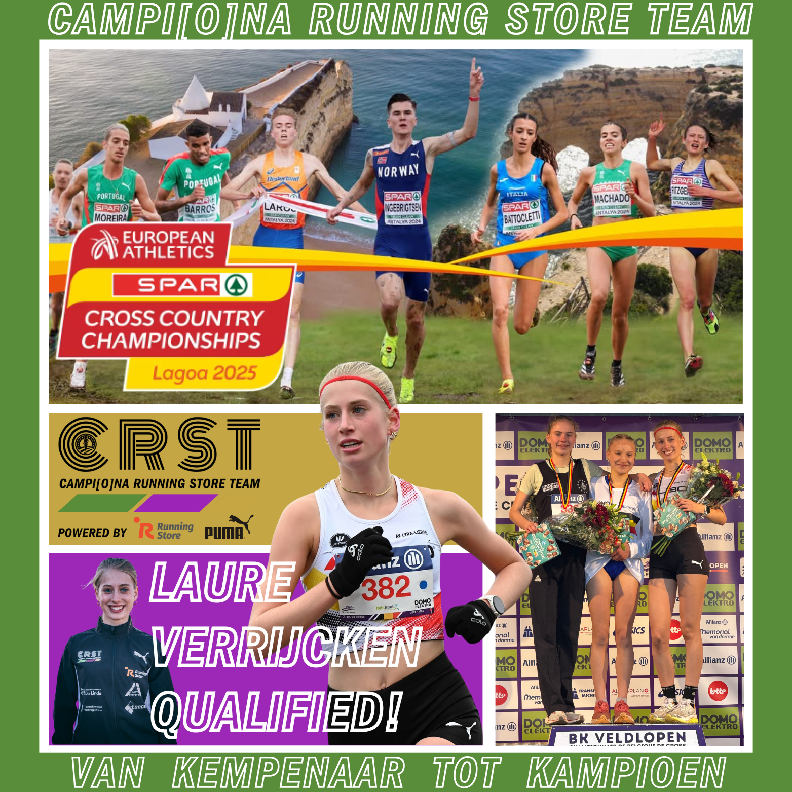 Eerste EK-kwalificatie voor Laure Verrijcken.