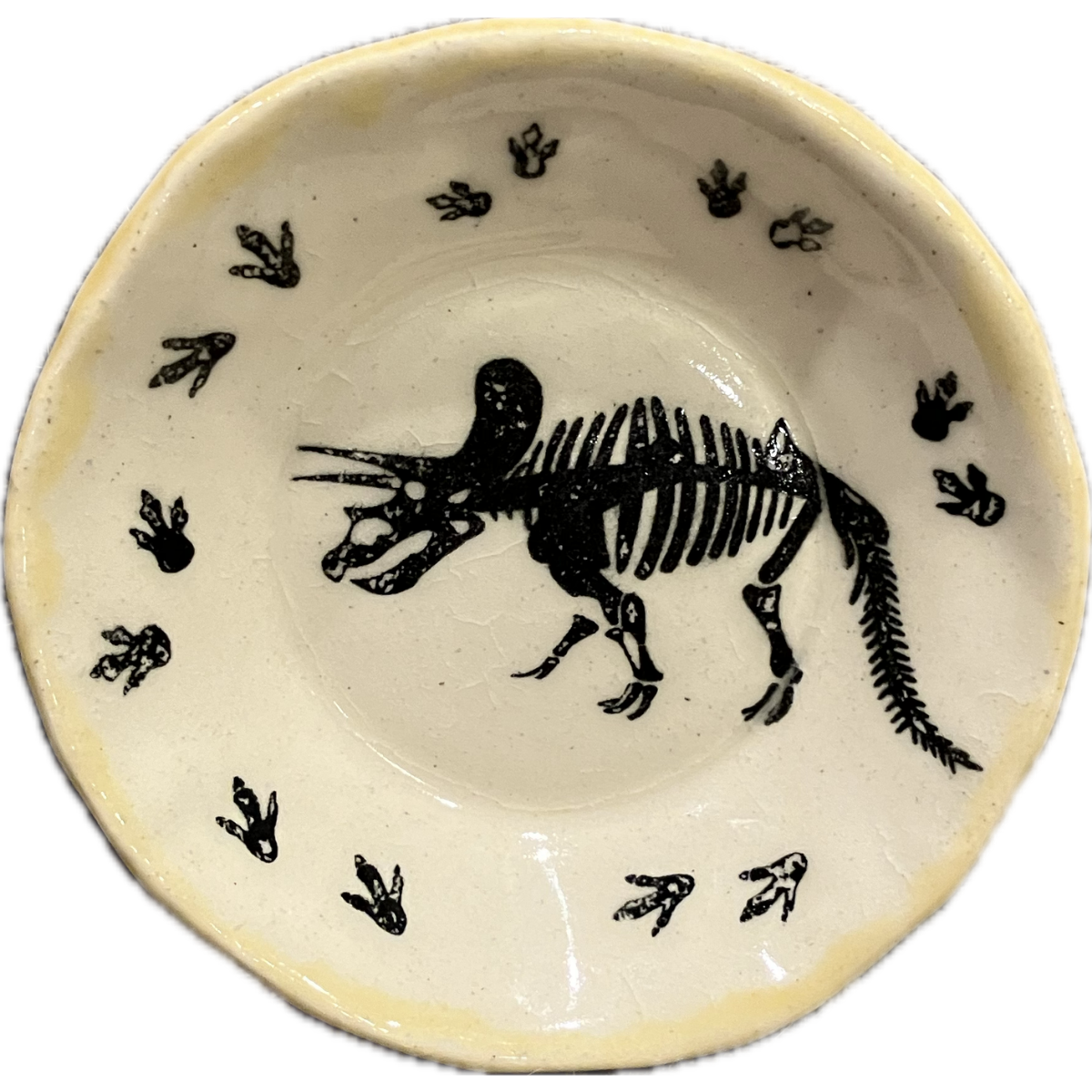 Triceratops Circle Dish