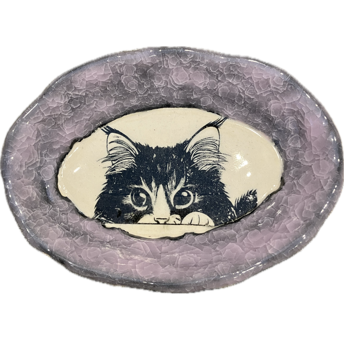 Pink Ice Cat Dish