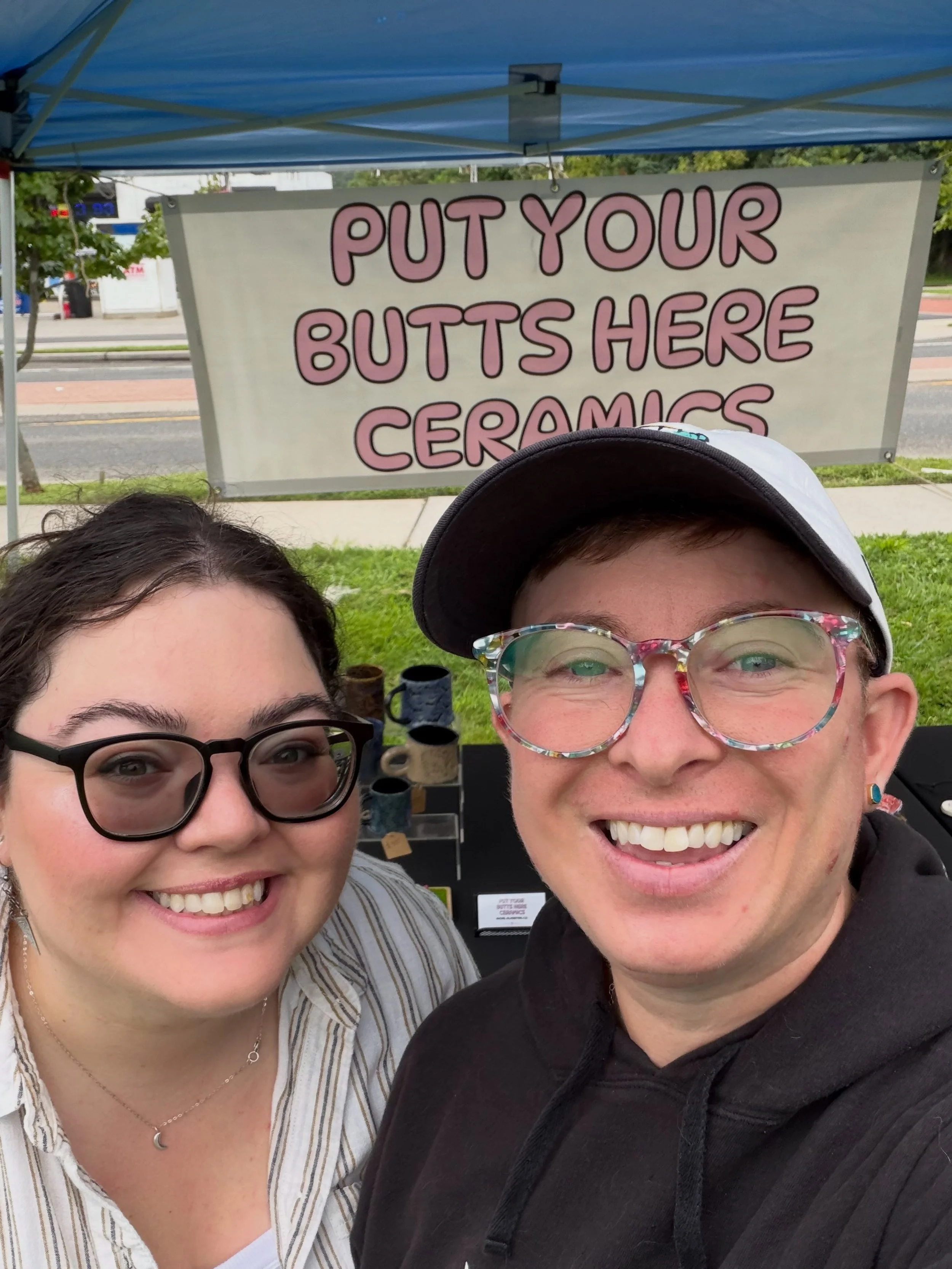 Everyone come say hi to my unpaid intern (my beautiful, amazing wife @katy.ragsdale) today at @witandwhim (8/22 12pm-5pm). You could say hi to me too but she&rsquo;s the breadwinner and way cooler than me 😘 I am the artist though, so your choice 😛
