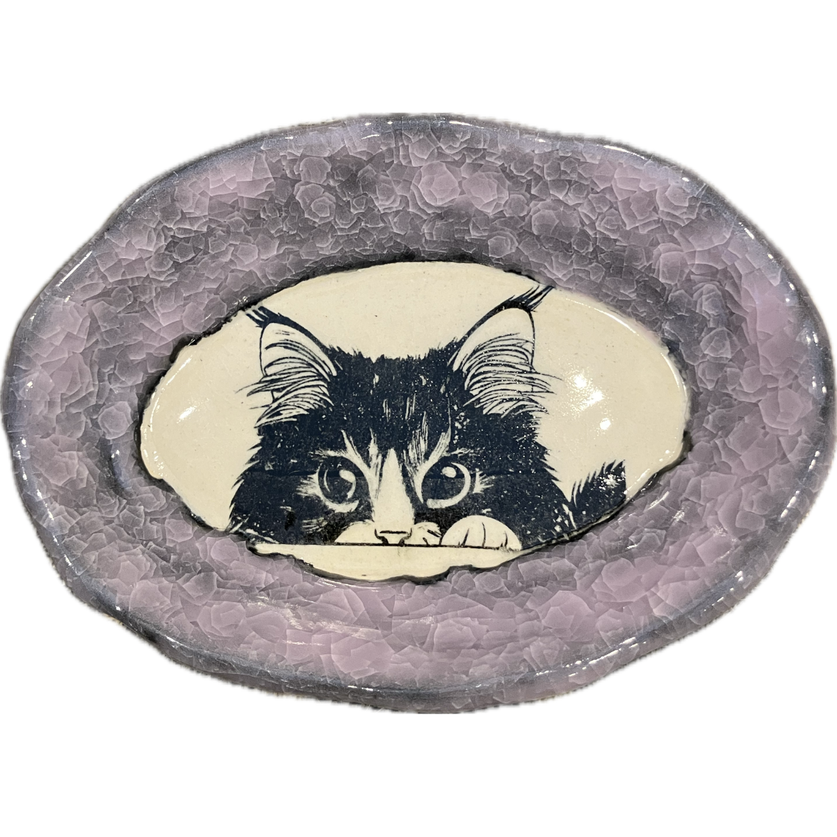 Pink Ice Cat Dish
