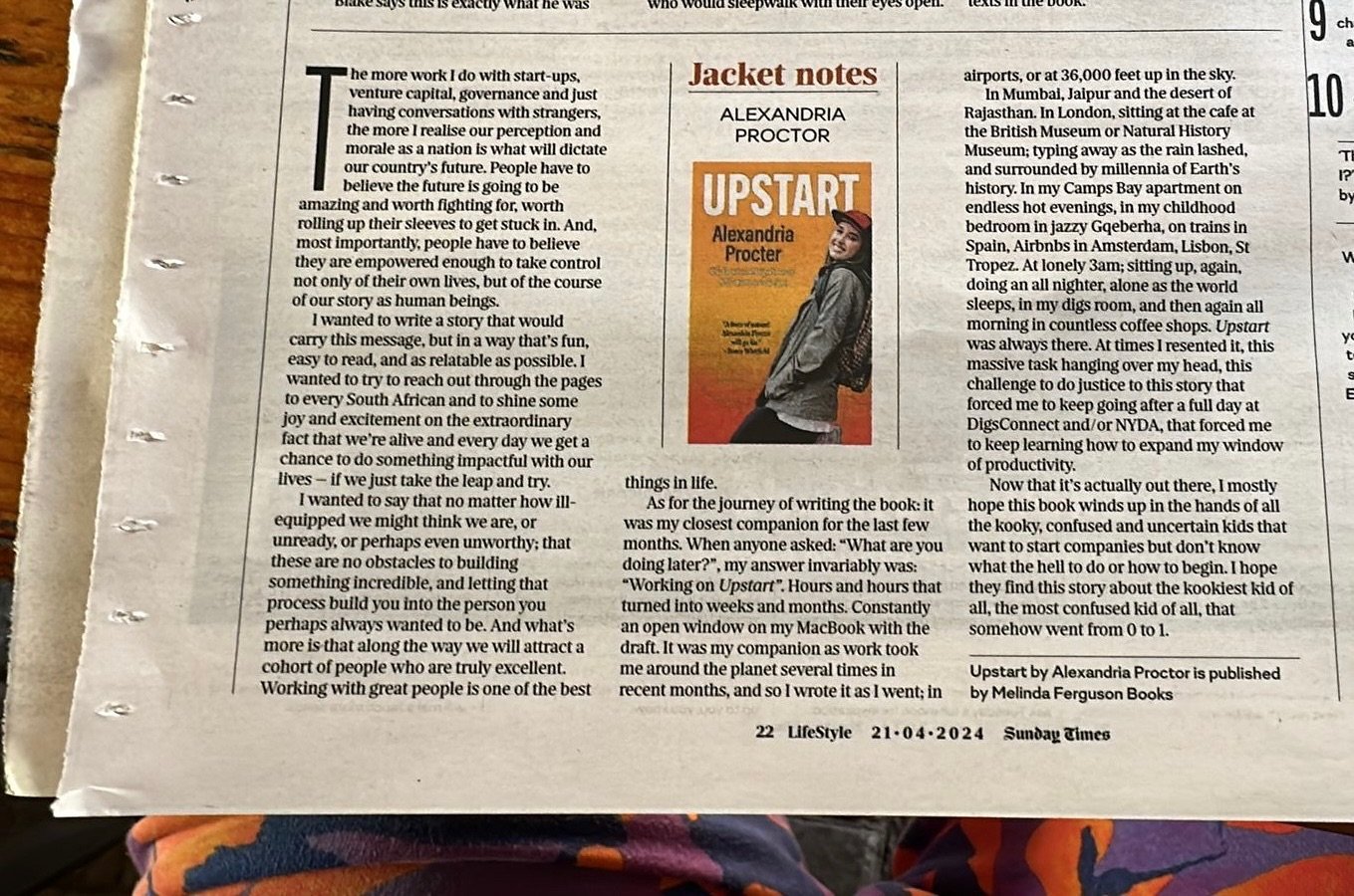 So I wrote a little thing and it got published this morning in The Sunday Times @thetimes Newspaper 🗞️😚🍉

&mdash;&mdash;-

Now that it&rsquo;s actually out there, I mostly hope that this book winds up in the hands of all the kooky, confused and un