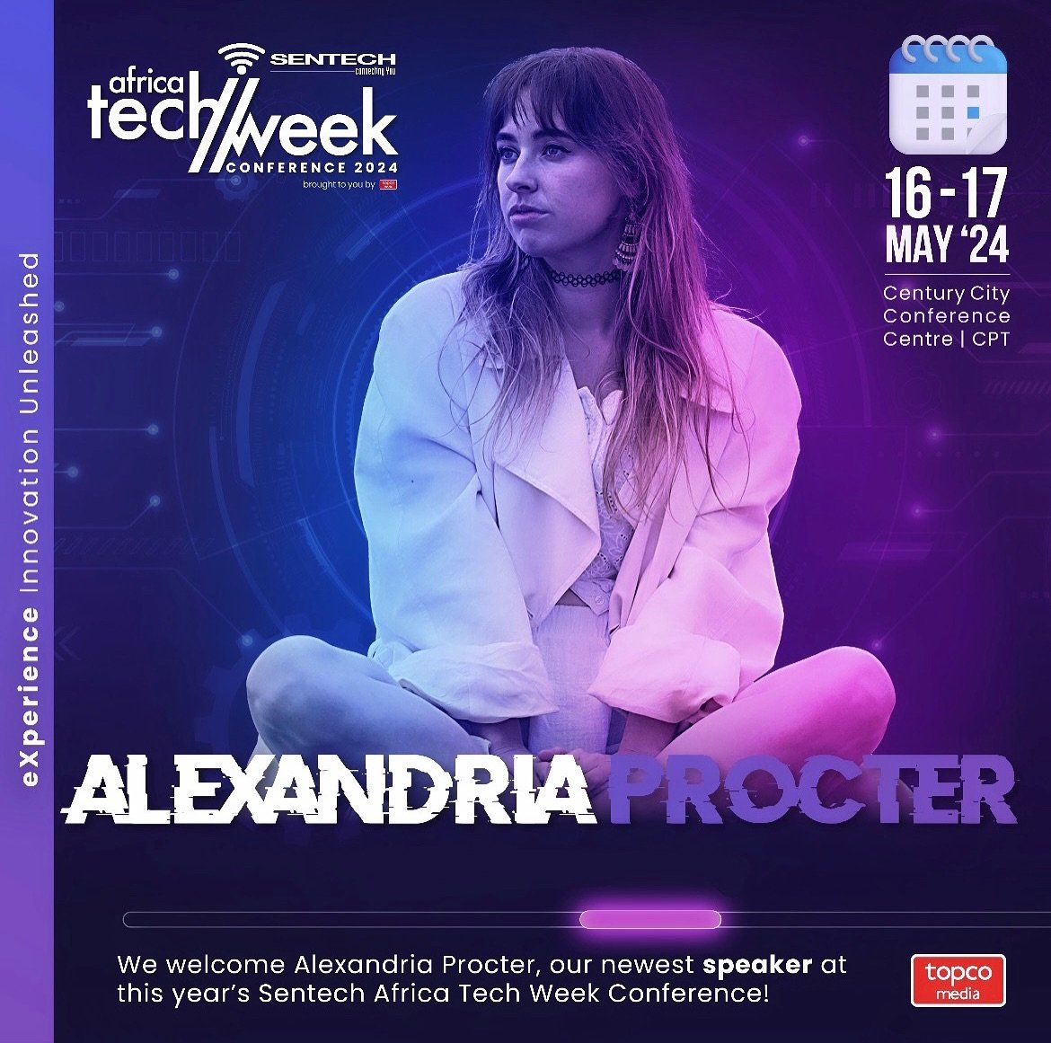 Super excited to be speaking at Africa Tech Week on 16 May! 🤓🚀🌍🥳👩🏻&zwj;💻