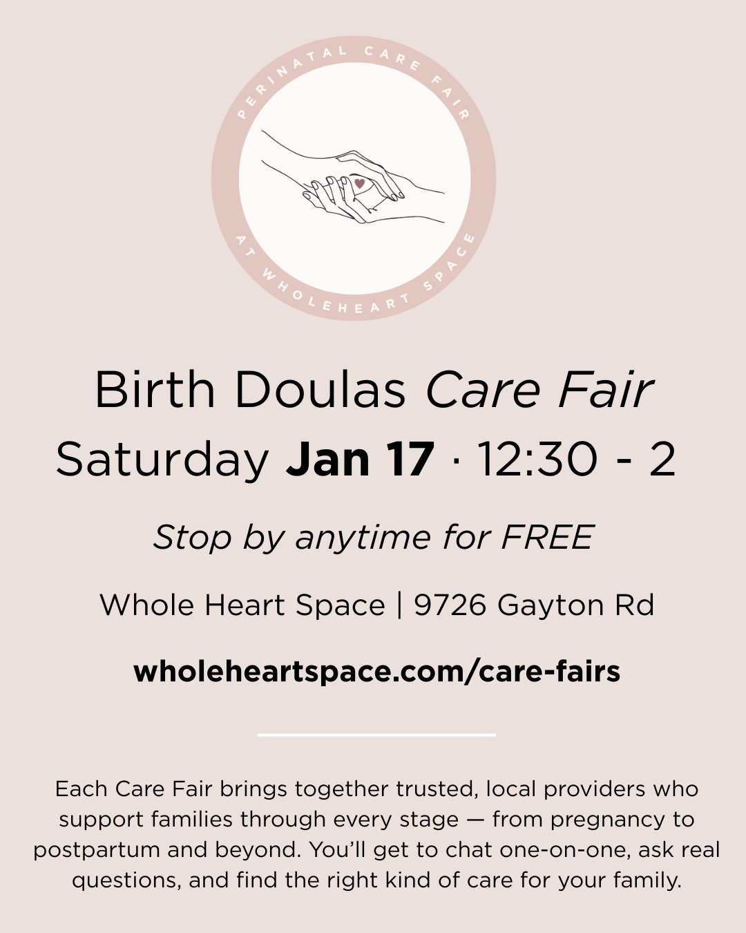 WHS Birth Doula Care Fair