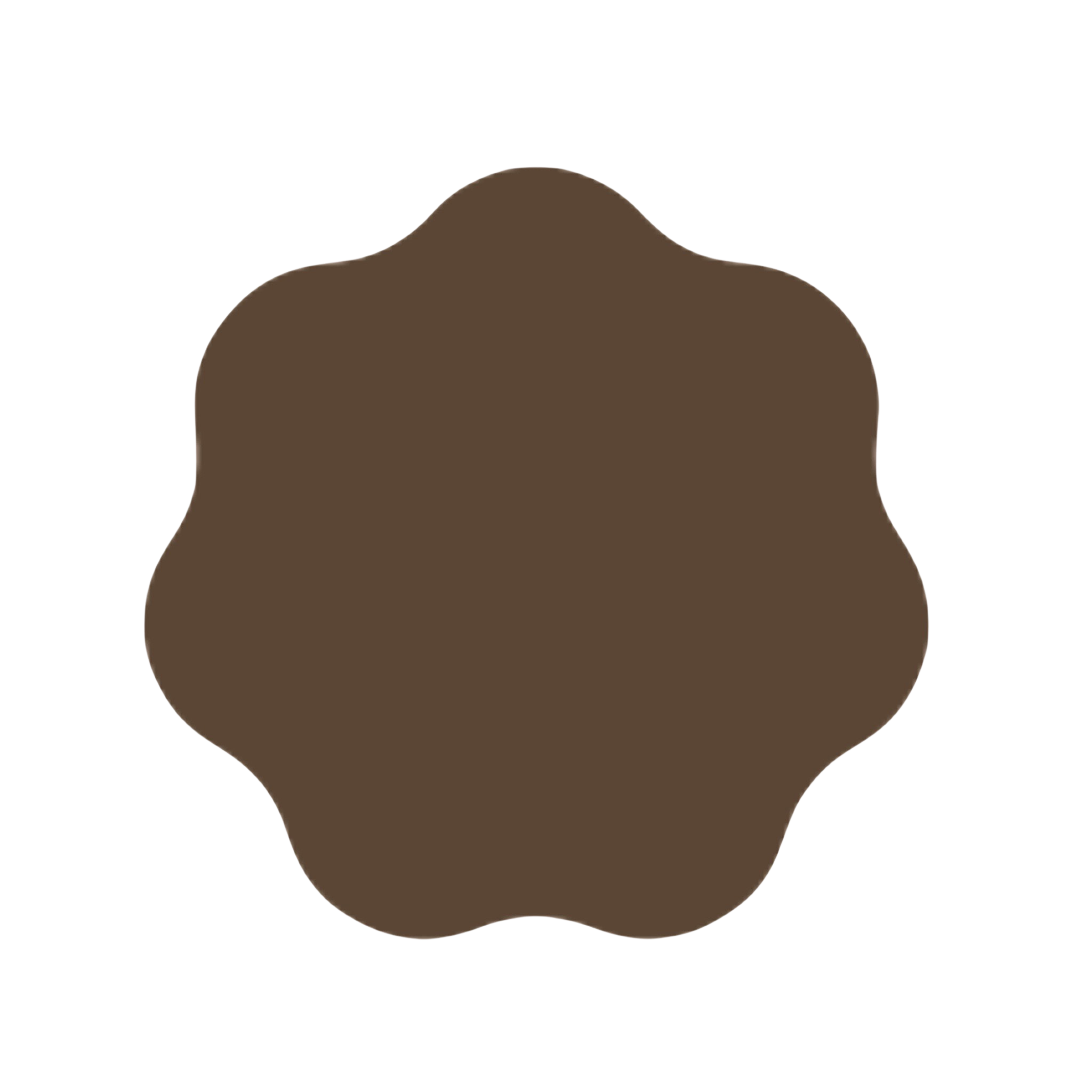 brown cloud shape