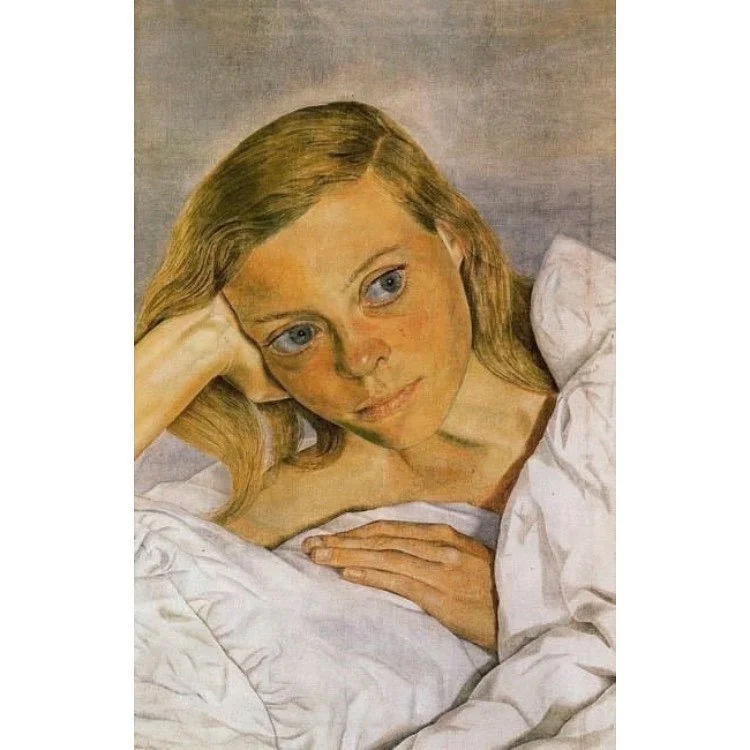 “Girl In Bed” di Lucien Freud