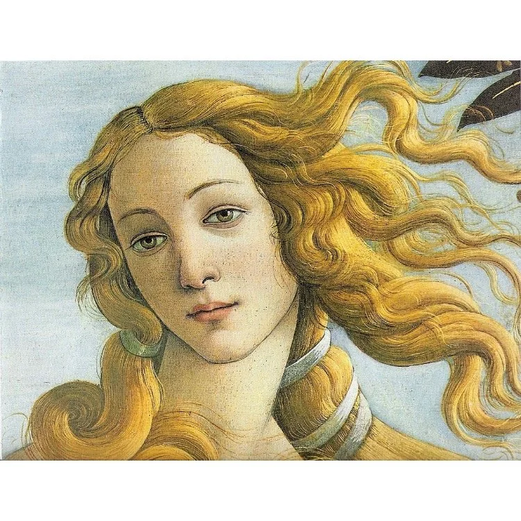 “Nascita di Venere” di Sandro Botticelli (dettaglio)