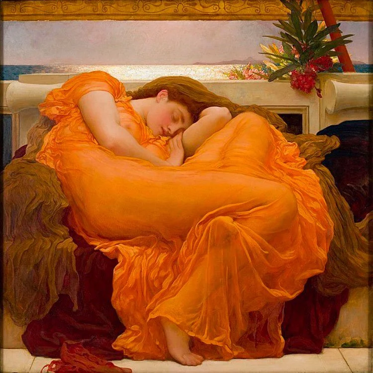 “Flaming June” di Dante Gabriel Rossetti 