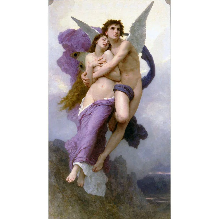 "The Abduction Of Psyche” di William Adolphe Bouguereau