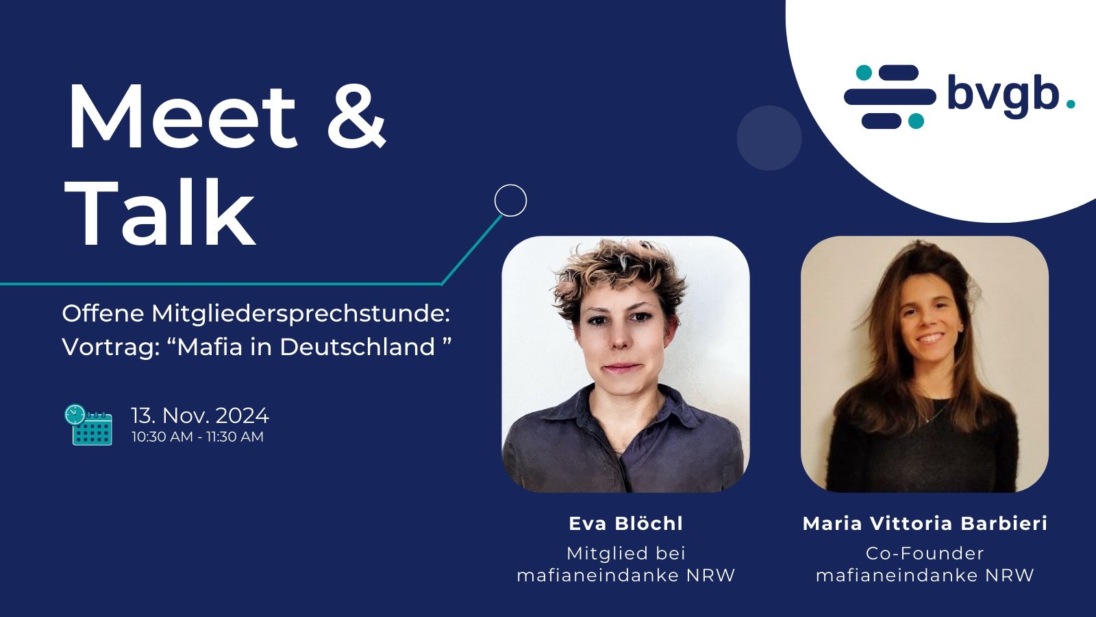 BVGB Meet & Talk: "Mafia in Deutschland"