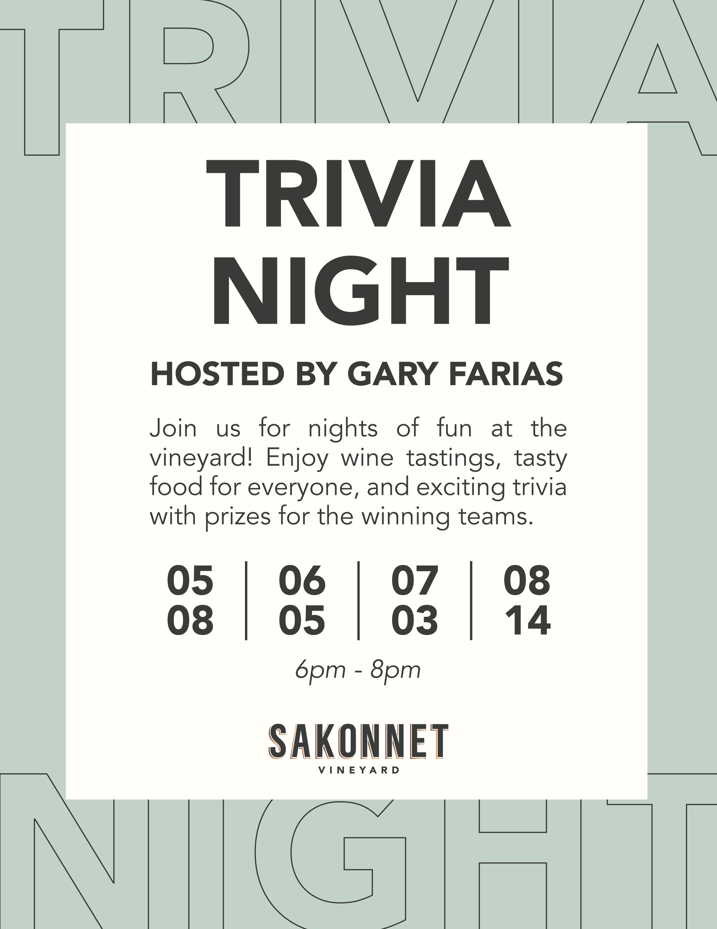 Trivia Night with Gary Farias