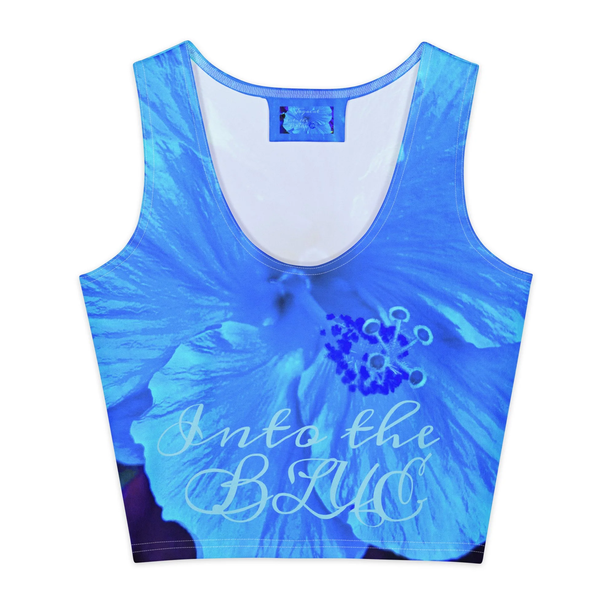 Into the BLUE Cotton crop top