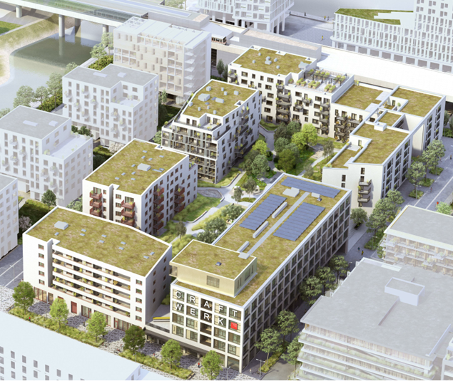 Geothermal heating and cooling at Kraftwerk Seebogen in Vienna
