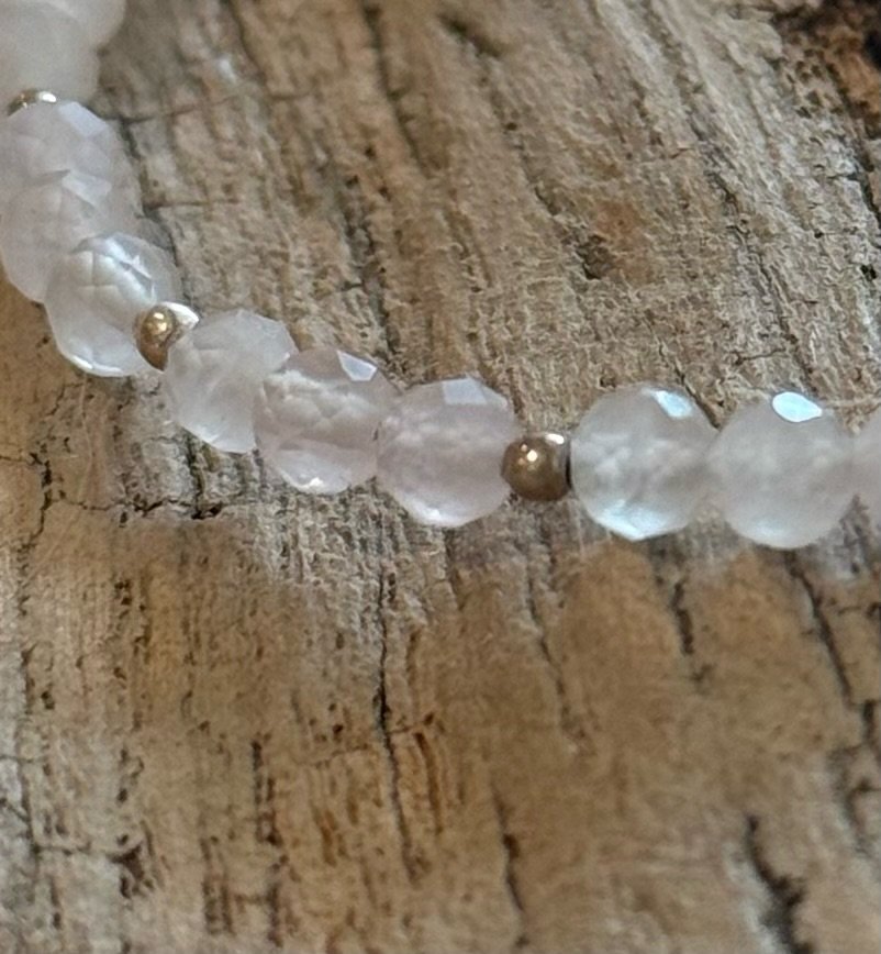 Wilma Rose Quartz Faceted Beaded Toggle Bracelet Close Up.jpeg