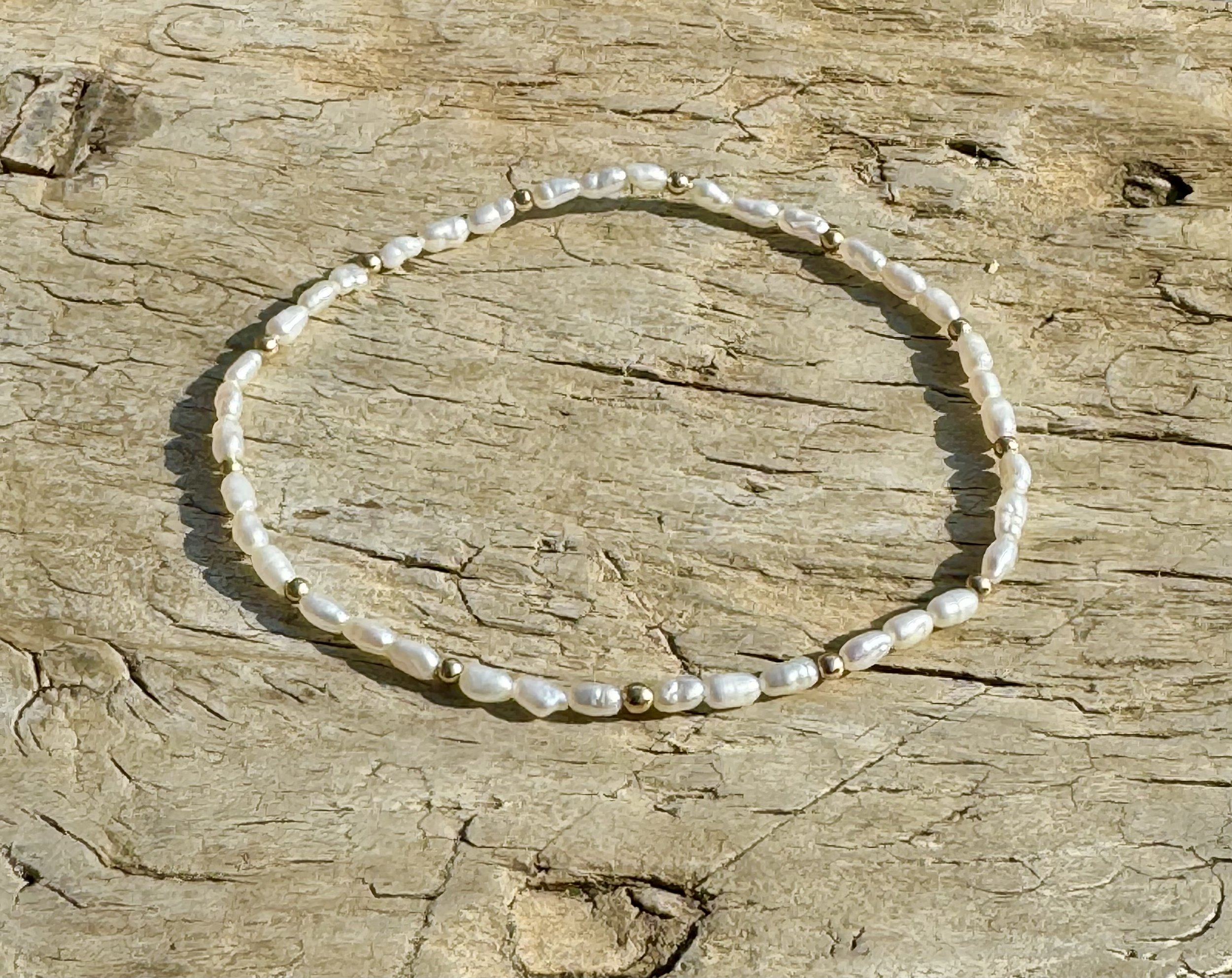 Isabel Tiny Freshwater Rice Pearl Stretch Bracelet Main.jpg