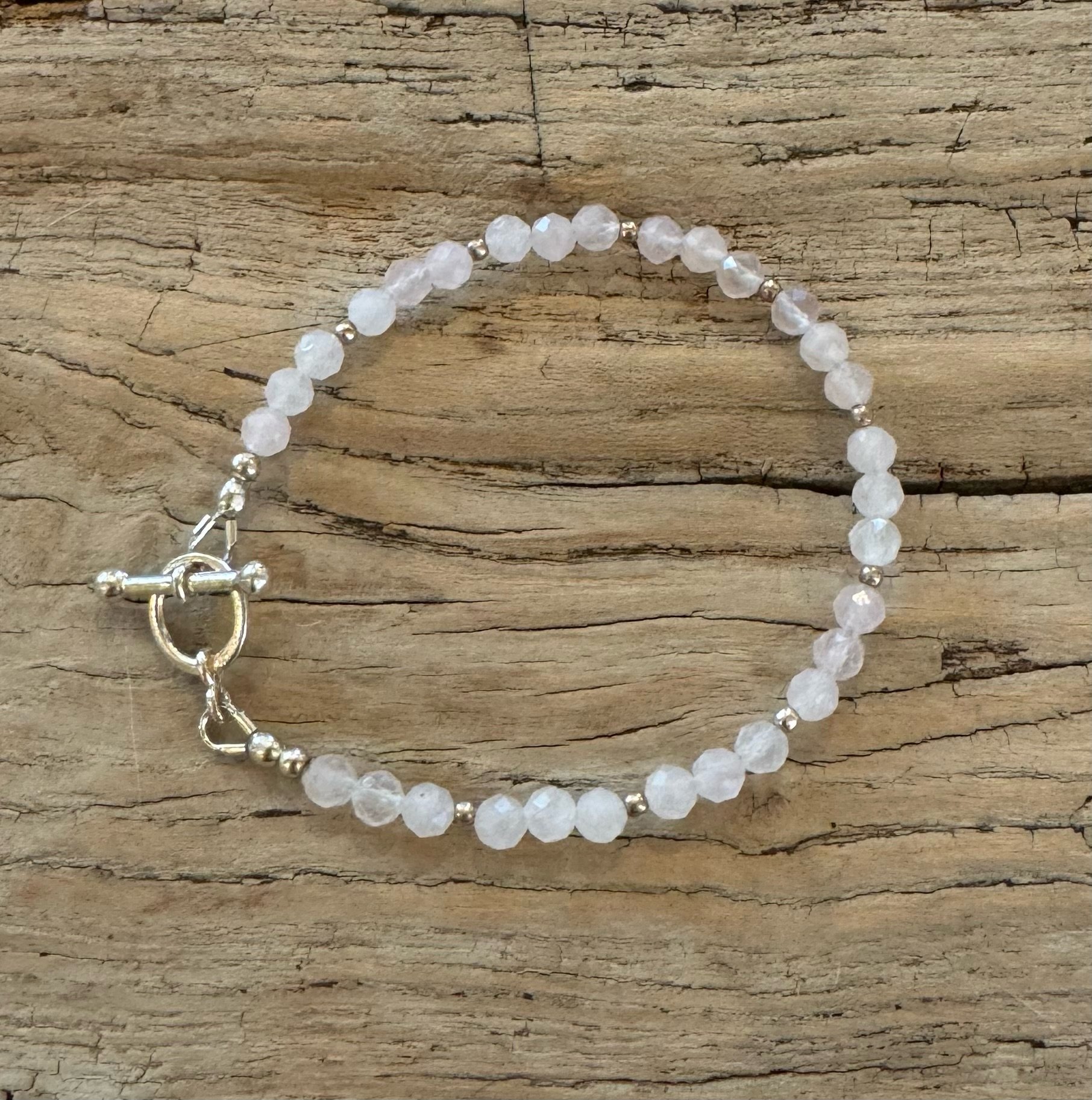 Wilma Rose Quartz Faceted Beaded Toggle Bracelet Dark.jpeg