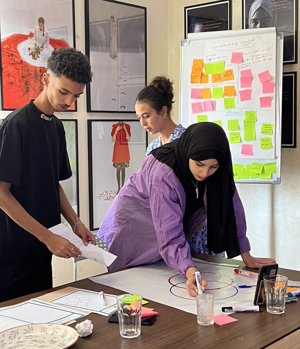 Activities in Loudaya bringing families together for workshops and reflection sessions