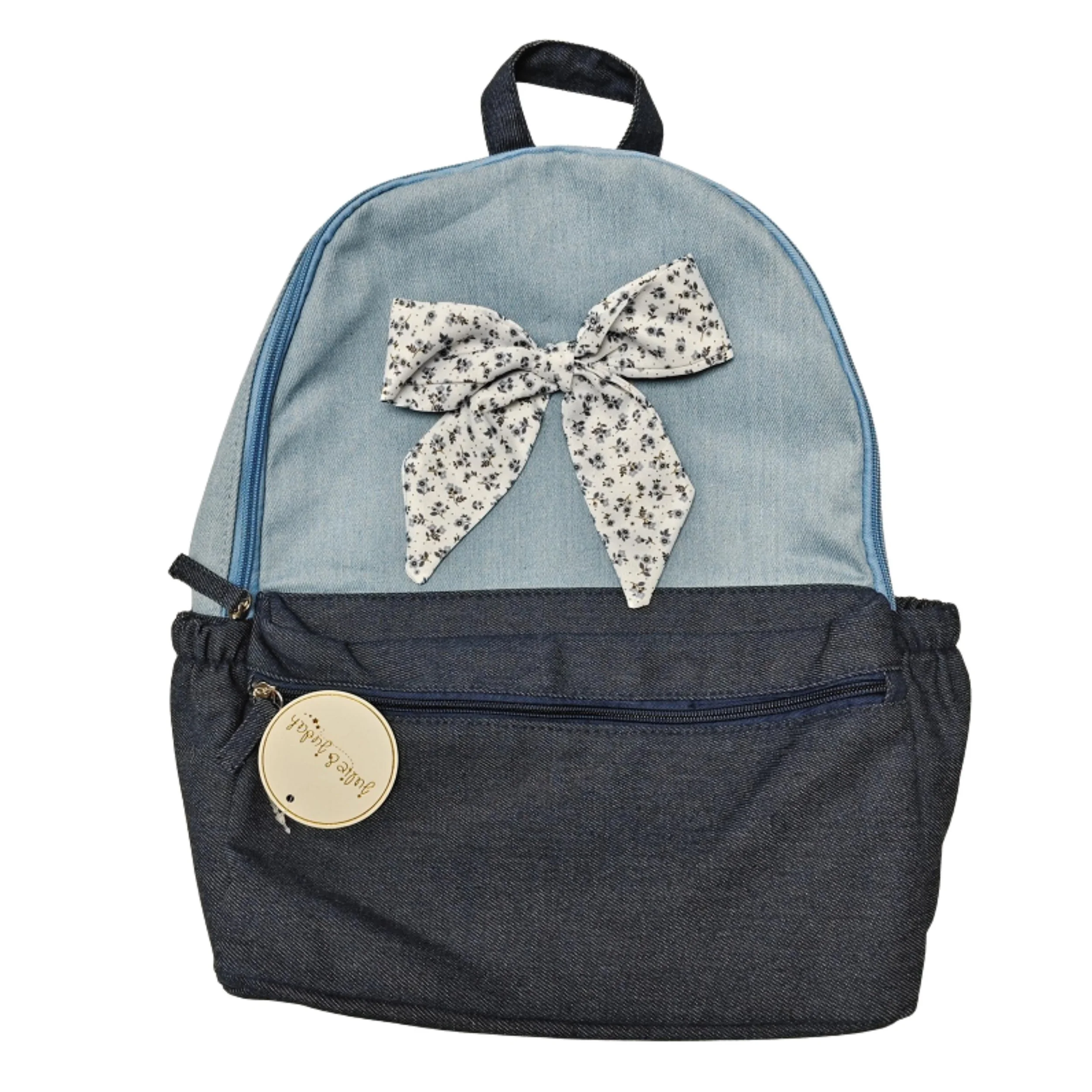 Ditsy Floral Denim Backpack