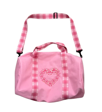 Ribbon Canvas Duffel Bag