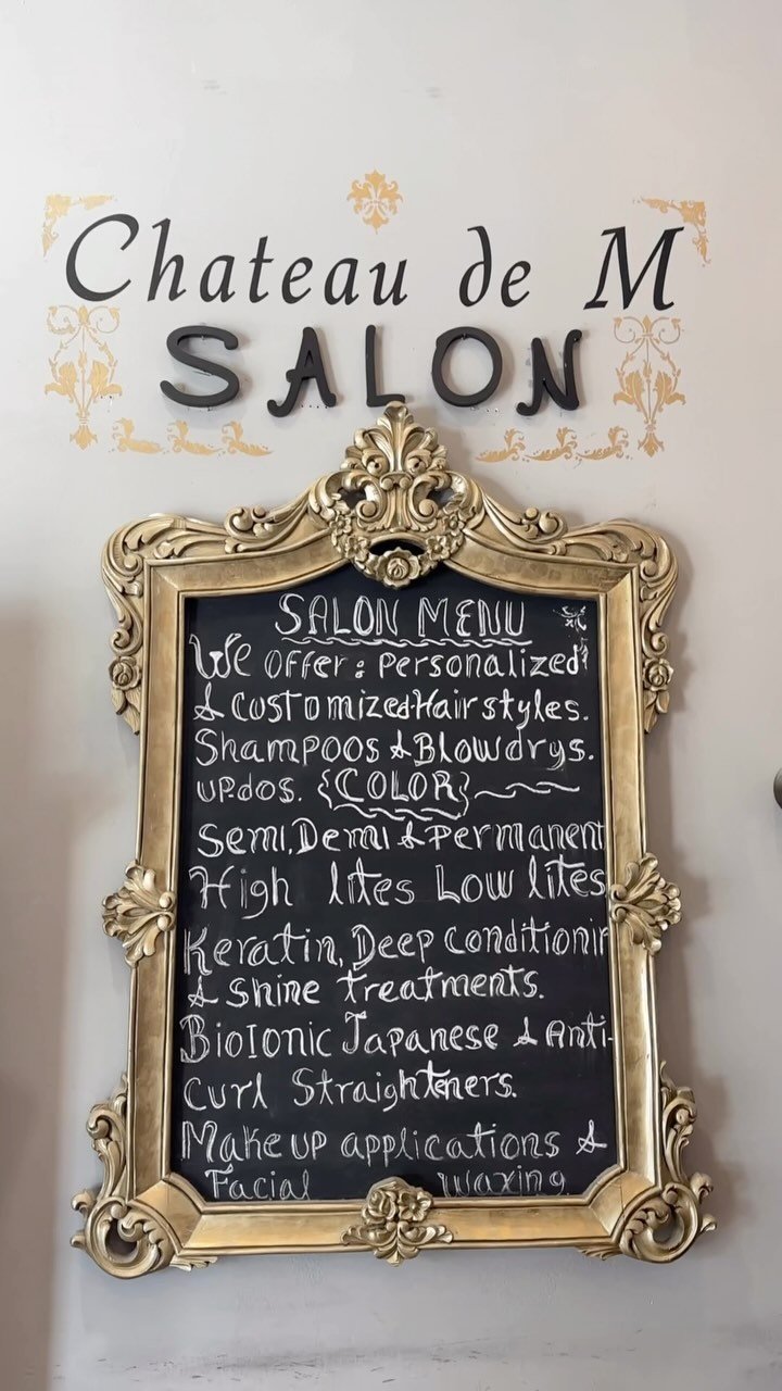 A sneak peek inside with us at Chateau de M Salon in South Tampa ⚜️🪮 we can’t wait to share more of our salon, clients and team with you!
#HairSalonTampa #TampaSalon #HairSalon #luxehairstudio #hairstudio #hairstylist